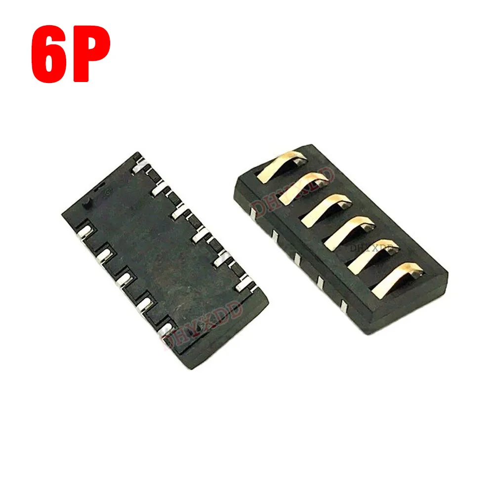 2Pcs 3A SMT Spring Battery Connector 4.0 MM Pitch 2 3 4 5 6 Pin Male Female Contact Power Charging Seat Spring Plated 5U