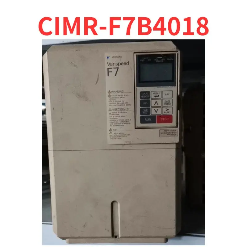 second-hand      inverter    CIMR-F7B4018, function well   Tested well and shipped quickly