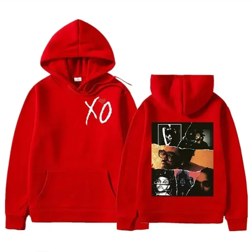 Retro The Weeknd Graficzna Bluza z Kapturem After Hours Til Dawn Oversize Męska Damska Hip Hop Rock Bluzy Harajuku Streetwear