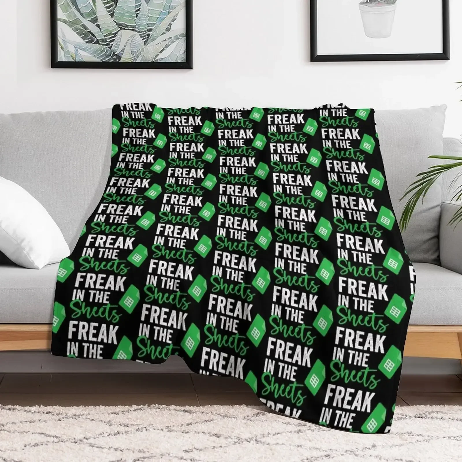 

FREAK IN THE SHEETS Throw Blanket cosplay anime Luxury Designer wednesday Thin Blankets