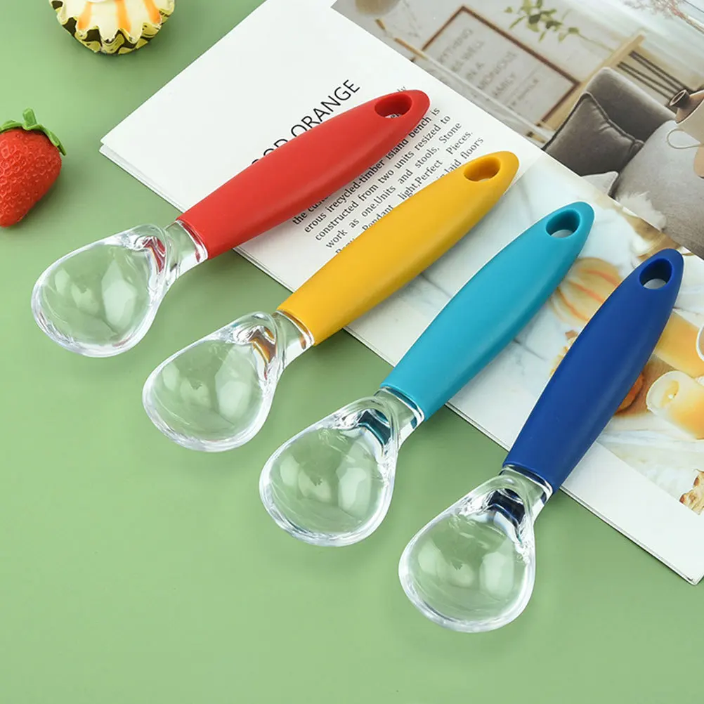 

4pcs Ice Cream Scoop Spoon Fruit Digging Baller Kitchen Dessert Tool Household Ice Cream Scoops Salad Treats Kitchen