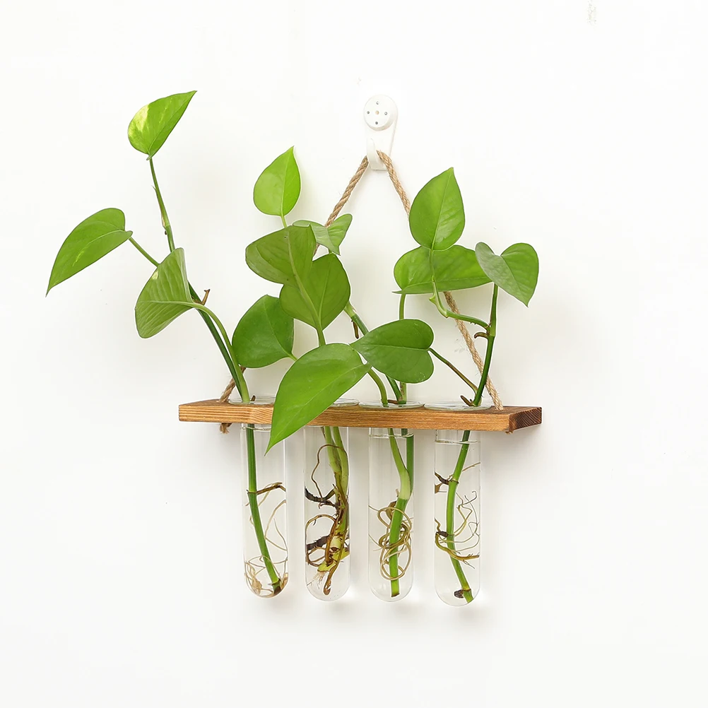 

Wall Mounted Hydroponic Glass Vase Decorative Hanging Flower Pot Premium Quality Home Party Decoration Random Color