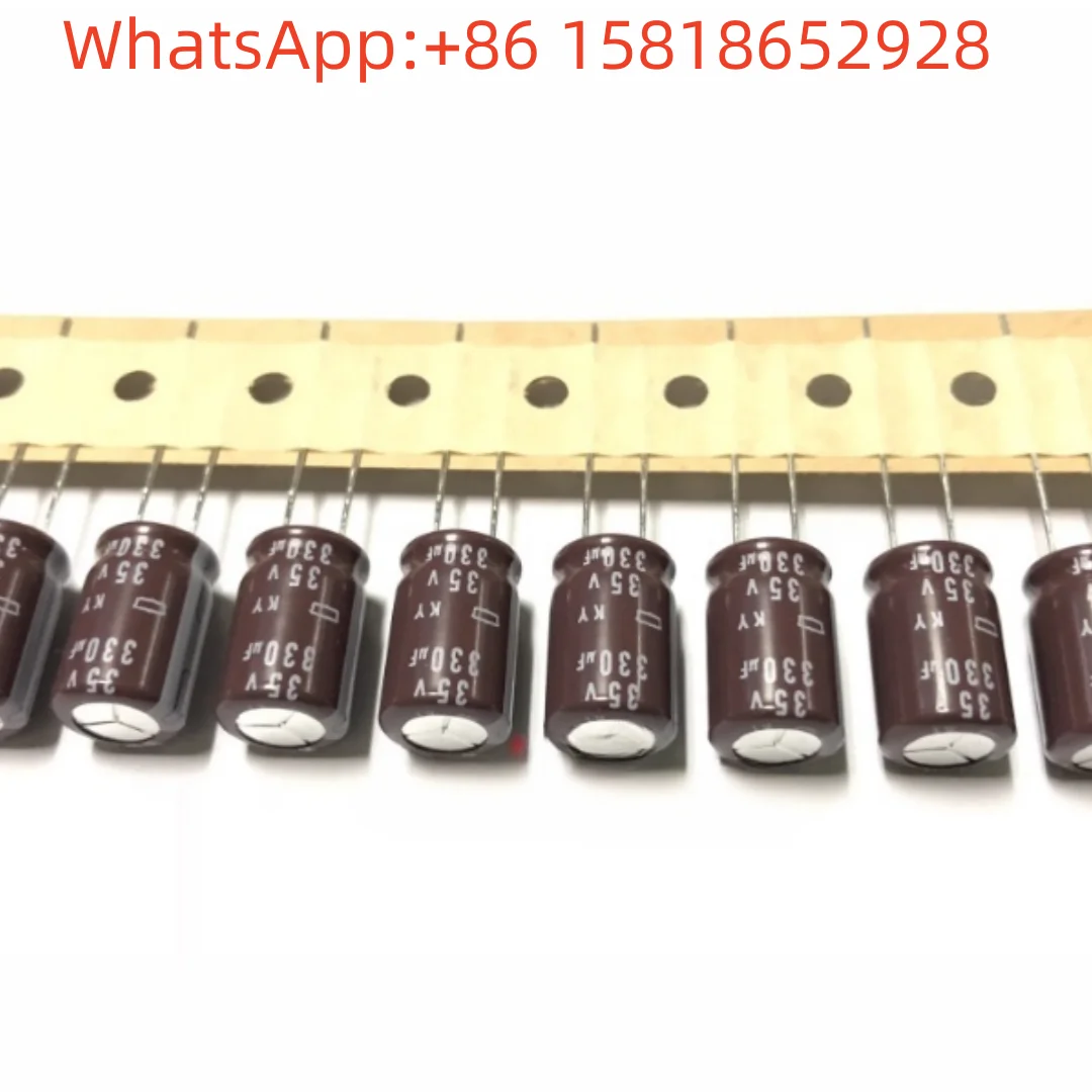 10pcs 330UF 35V Japan Black Diamond 35V330UF 10X16 KY High Frequency Long Life Electrolytic Capacitor