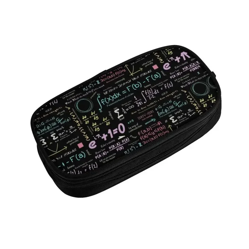 Estuche Kawaii Pure Math Nerd para niñas y niños, estuche de lápices personalizado, ciencia física, bolsa de bolígrafo de almacenamiento grande, caja de papelería