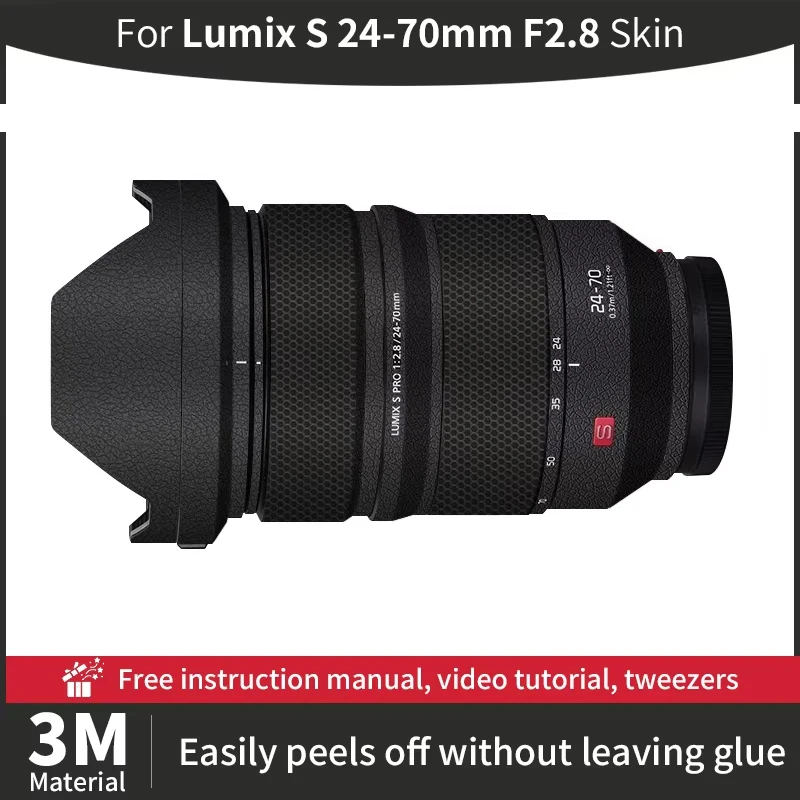 

For Lumix S 24-70mm F2.8 Camera Lens Skin Lumix 24 70mm SkinAnti-scratch Camera Lens Sticker protective film