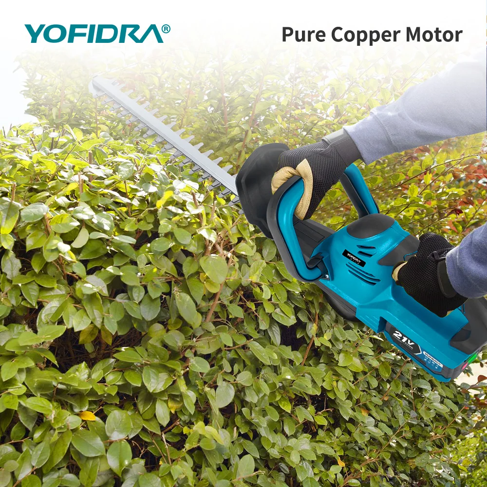 YOFIDRA Kabelloser Elektrischer Heckenschneider 2000W 15000RPM Astsäge Rasenmäher Garten-Trimmwerkzeug für Makita Akku – Detail 5