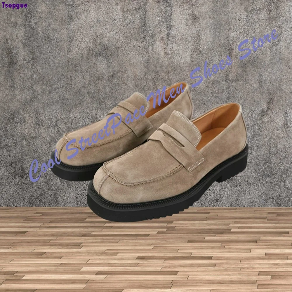 Old Money Style Retro Square Toe Slip-on Casual Loafers for Men Trendy Solid Shoes 2026 New Zapatillas Mujere Casual Comfortable