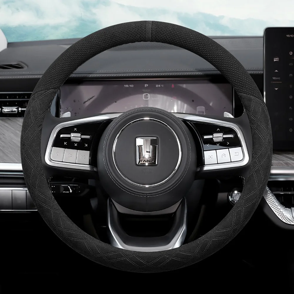 Steering Wheel Cover Set Off-road Version For Tank 500/400 Special Vehicle Ultra Thin Leather Decoration For Tank 300 2022-2024