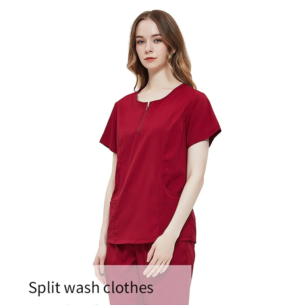 Стоматологические скрабы, женский костюм, униформа для кормления, эластичная быстросохнущая униформа для больницы, необычная униформа для женщин