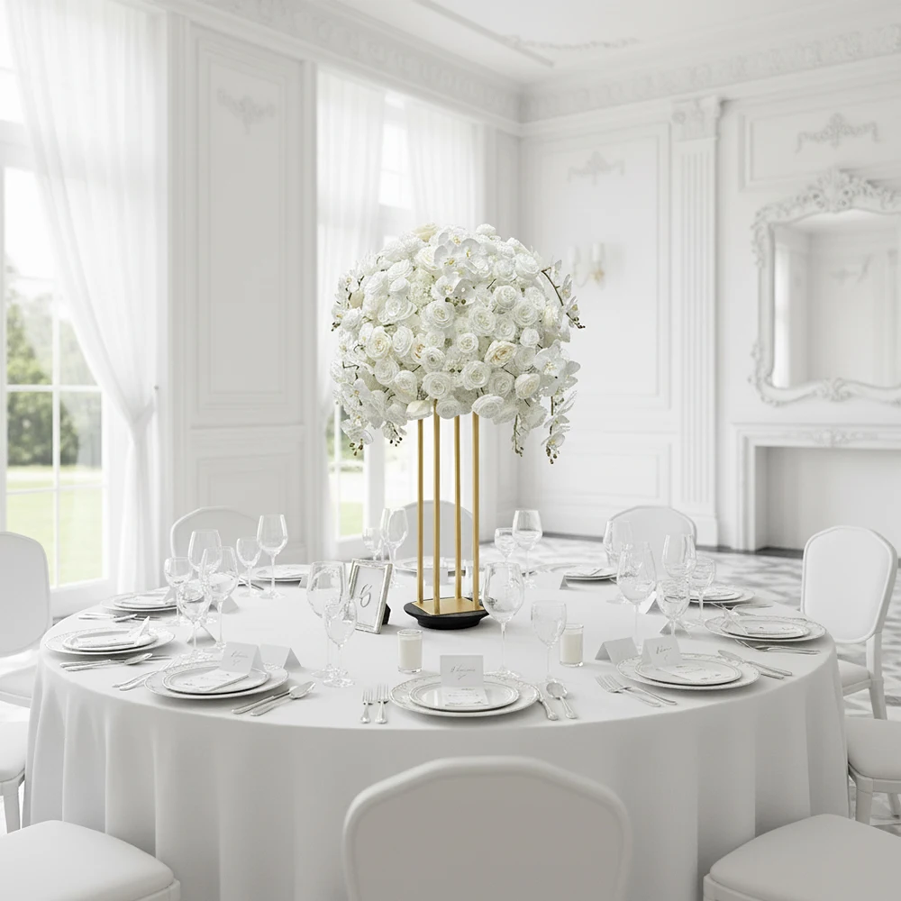 Luxury Centerpieces For Wedding Table Custom Design High Quality Durable Artificial Flowers Best Seller Supplier