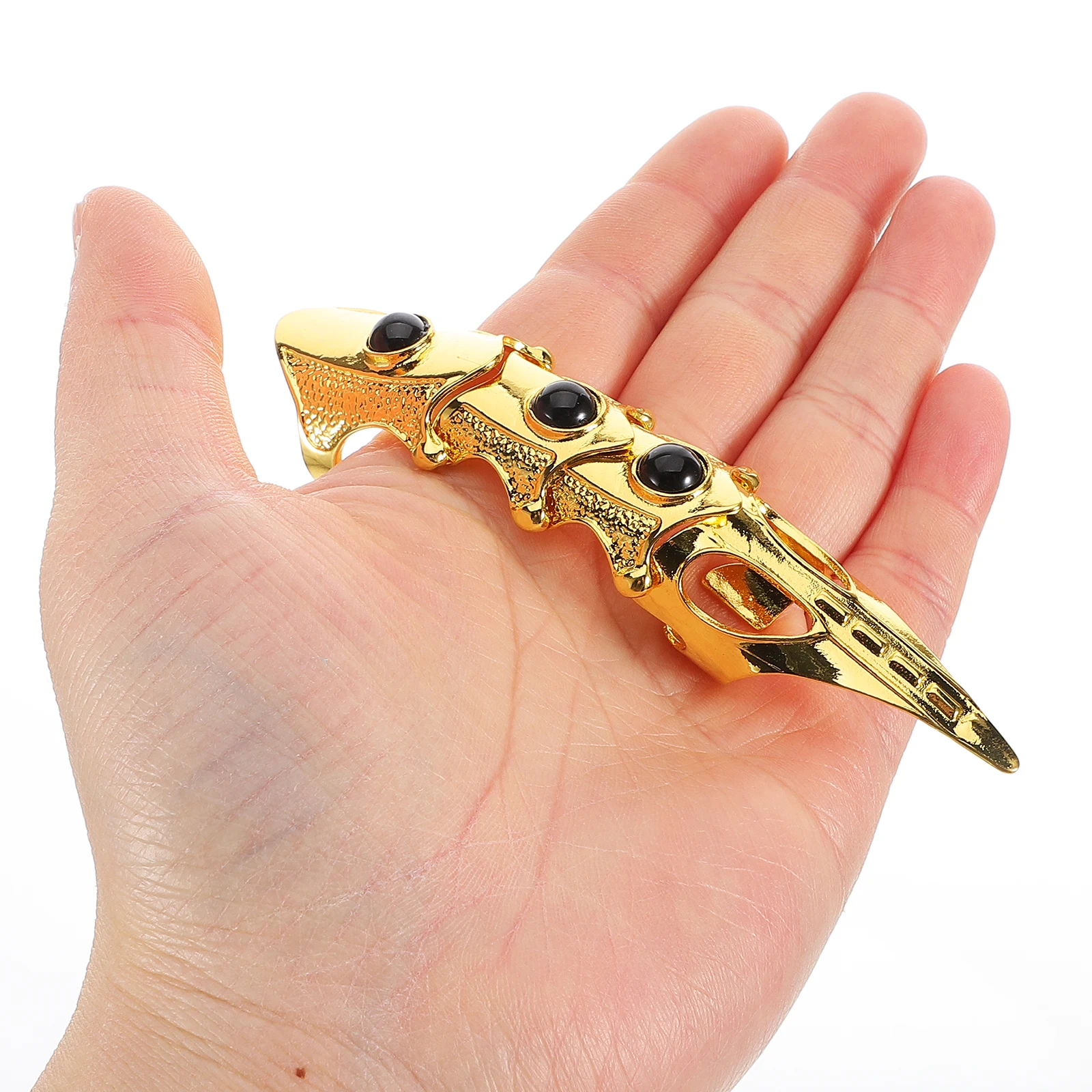 

2 шт. длинное кольцо для мужчин и женщин, винтажное регулируемое готическое кольцо на палец, костюм в стиле рок, вечерние костюмы на Хэллоуин, косплей, металлические петли для ногтей, панк