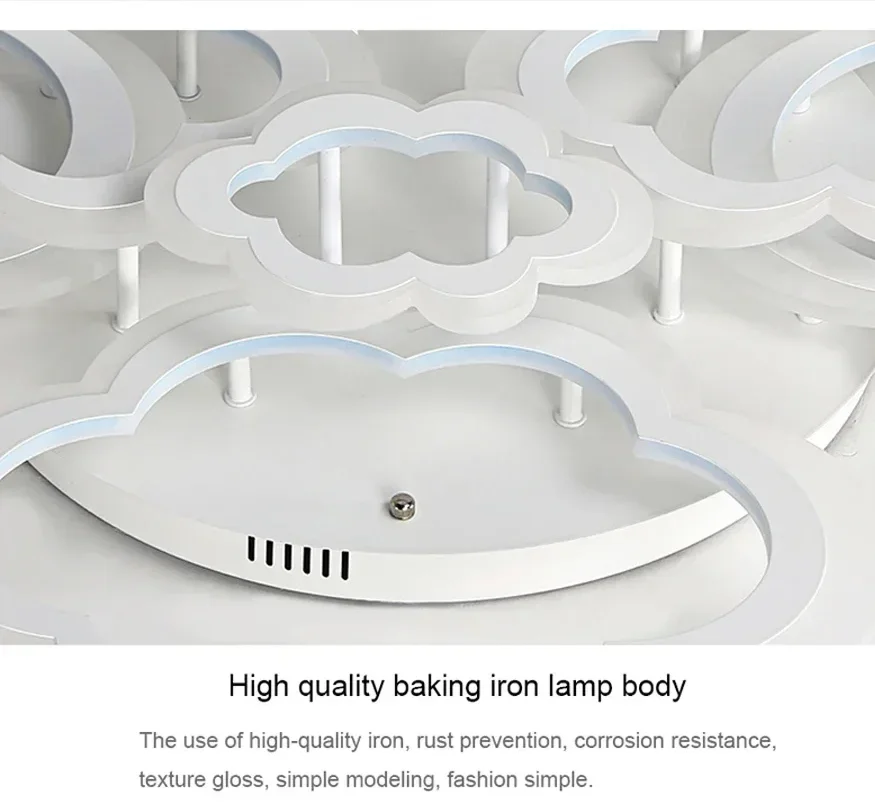 Dimmer led art colud flush mount decoration ceiling light with Acrylic lamp  for bedroom living room  home luminaire