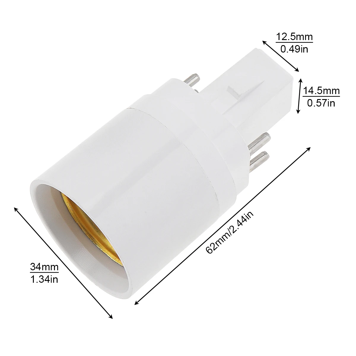 5pcs G24 G23 GU24 GU10 B22 to E26 E27 Lamp Base E26 E17 E12 to E14 Lamp Holder Converter Socket Adapter For LED Corn Bulbs Light