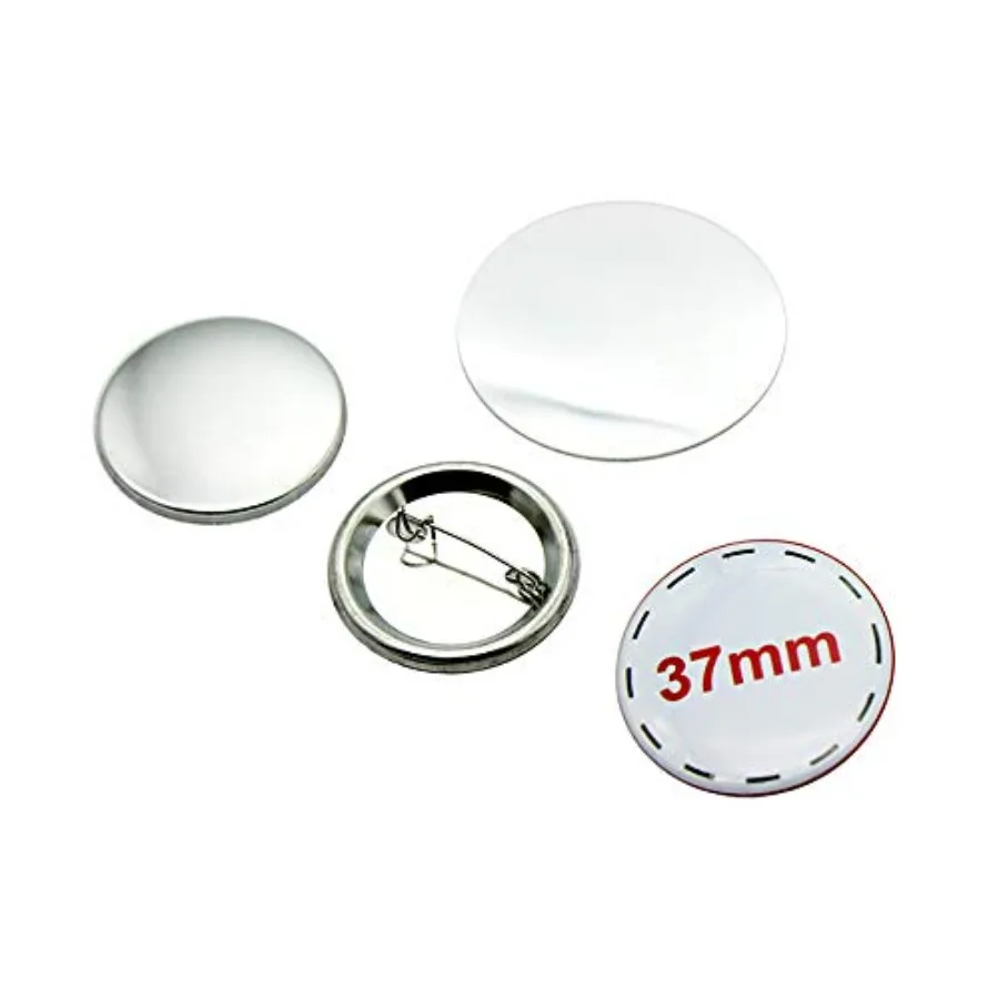 

37mm Metal Pin Badge Round [Metric System]