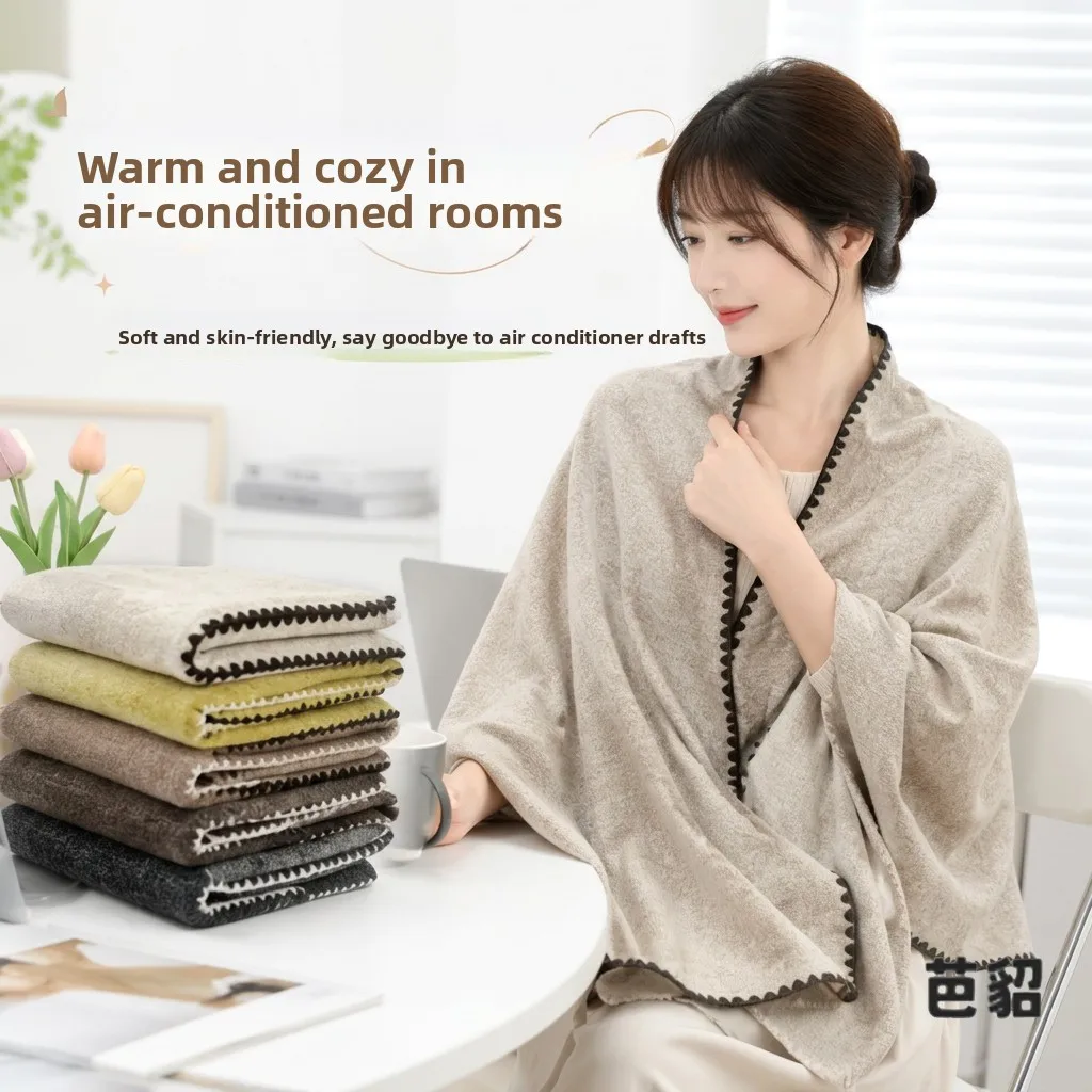 Summer Shoulder Shawl Air Conditioned Room New Midday Neck Warmth Scarf Office Warmth Shawl Blanket Prevents Neck Cold