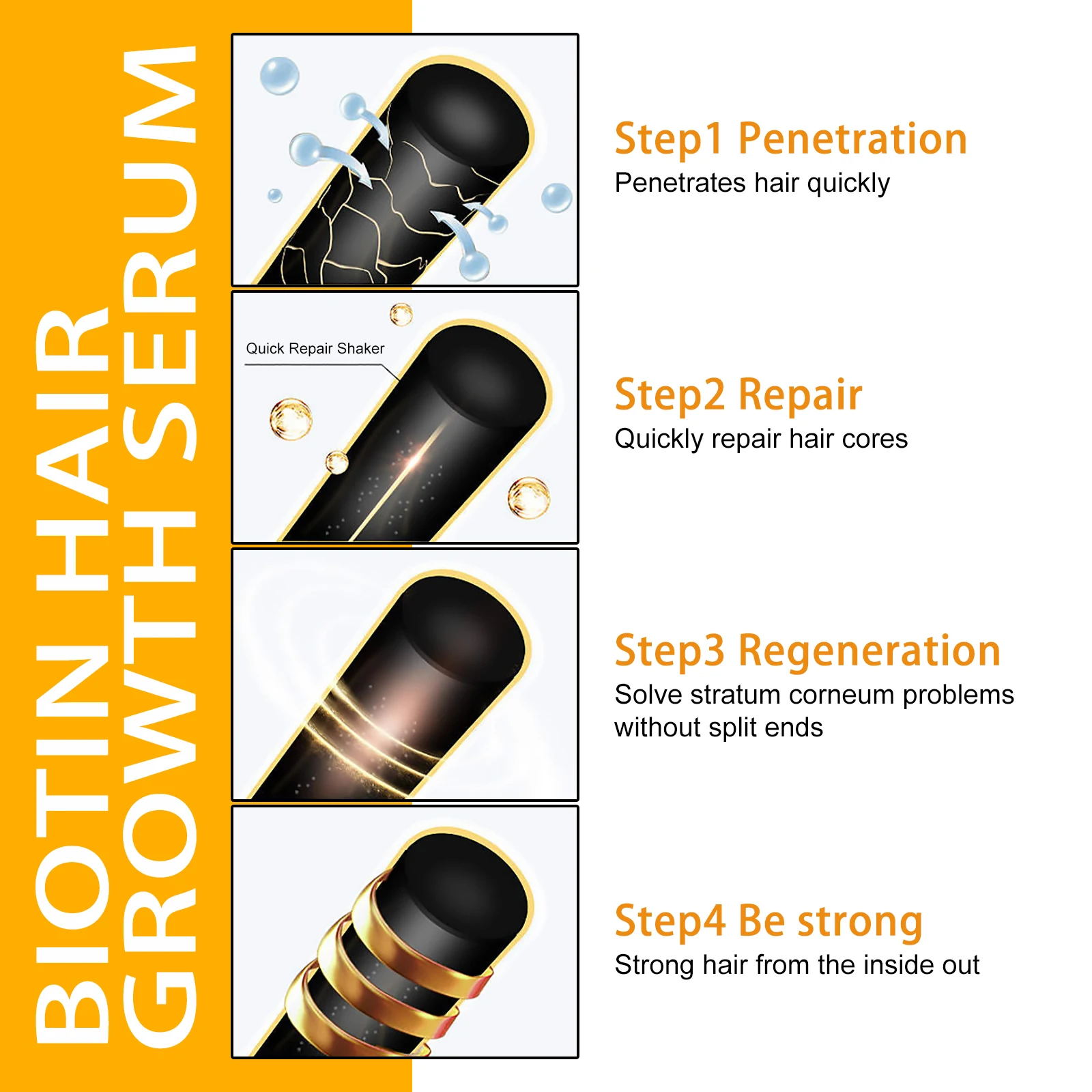 Moisturising Hair Care Spray Nourishing Scalp Enhancing Hair Density Repair Baldness Reducing Dryness Growing Hair Essential Oil