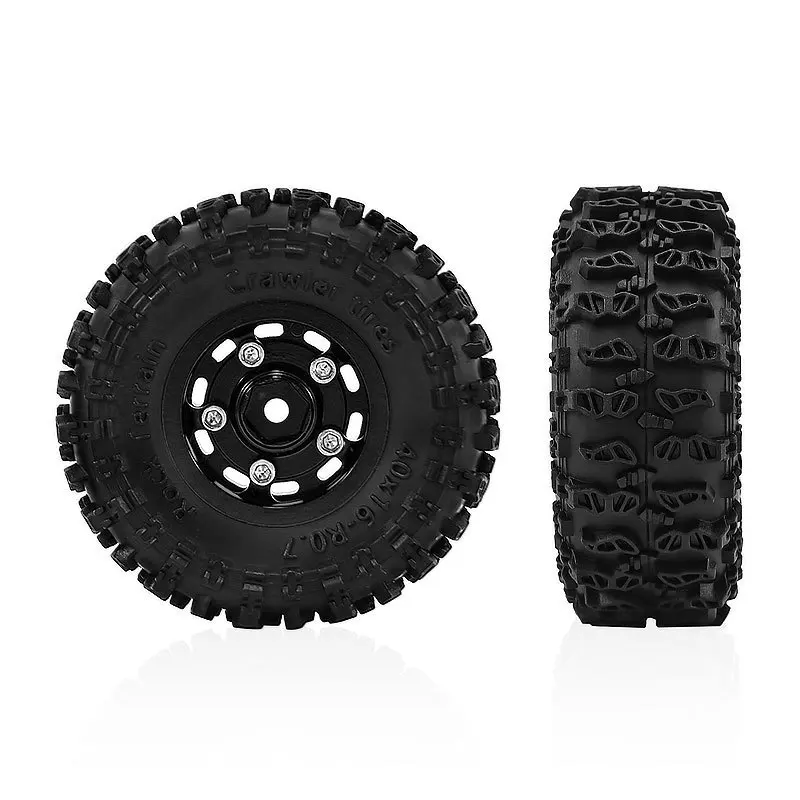 

RC Car Parts 0.7 Inch Wheel Hub Tire for AXIAL 1/30 SCX30 Metal Upgrade OP Accessories