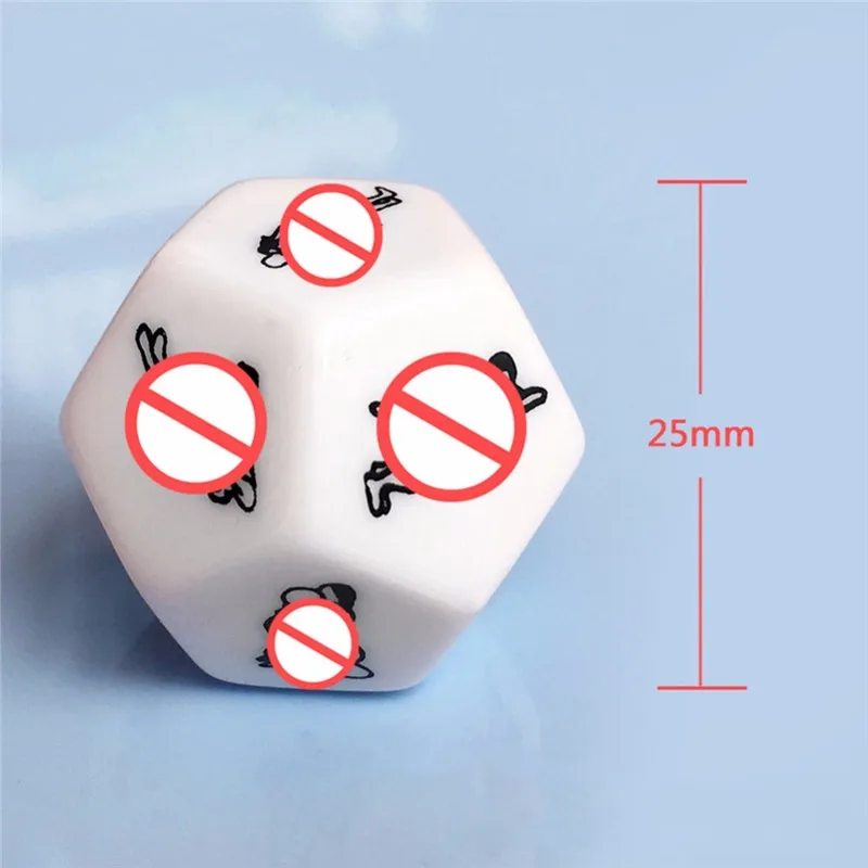 Adult Sexy Toys 12 Sides Sex Dice Russian Dice Cube Couple Lovers Humour Game Toy Novelty Party Gift Exotic Husband And Wife