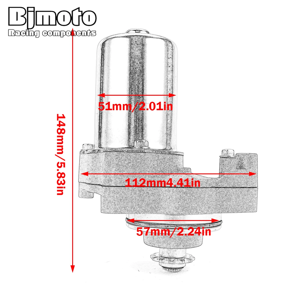 Starter Motor For Honda TRX90 Sportrax 90 TRX90EX TRX90X for Kawasaki ER250 Z250 ER300 Z300 EX250 EX300 Ninja 250 300