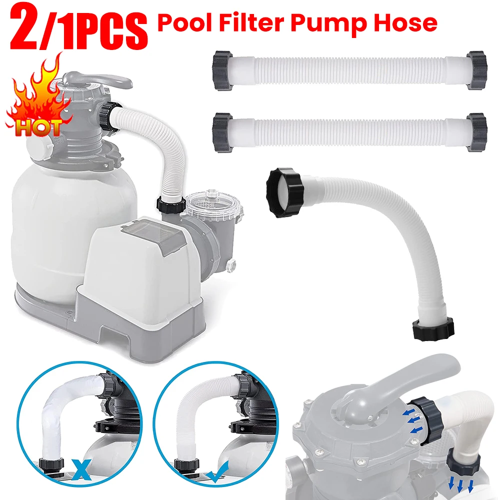 11535 Pool Filter Pump Hose 16 Inch Salt Water Pump Hoses for Intex Filter Pumps Saltwater Systems for Intex Pool Accessories