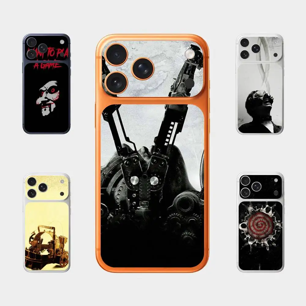 

Horror Movie S-Saw For Iphone 17 Pro Max Back Protective Decorative Sticker Back Cover