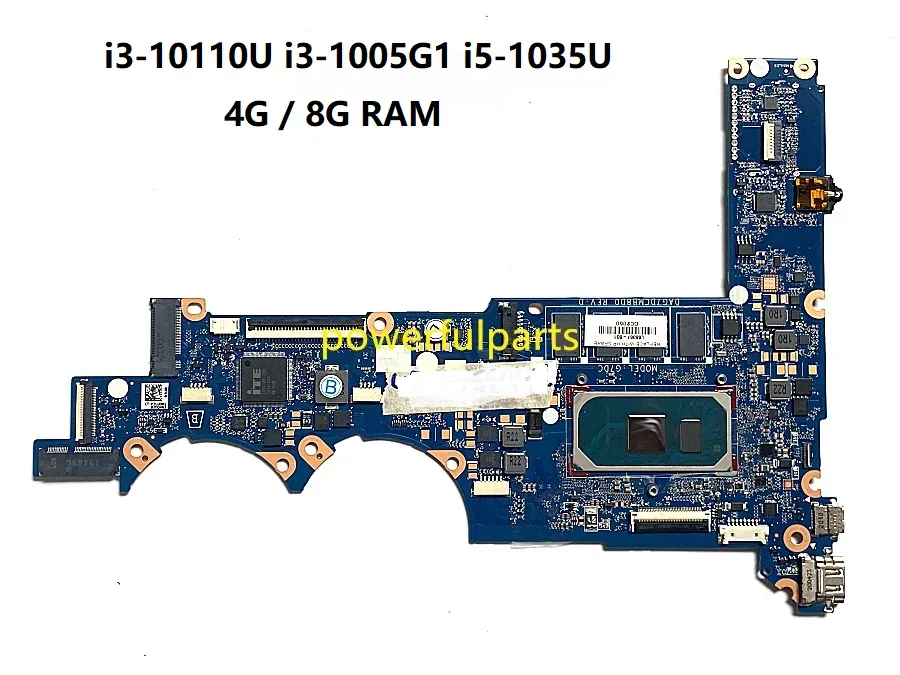 

For Hp Pavilion 13-AN Motherboard L68364-601 L68365-601 L68367-601 DAG7DCMB8D0 i3 i5 10th 4G 8G RAM On-Board Working OK
