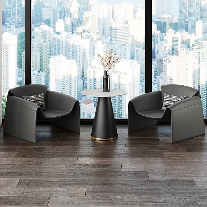 Italian light luxury designer single sofa