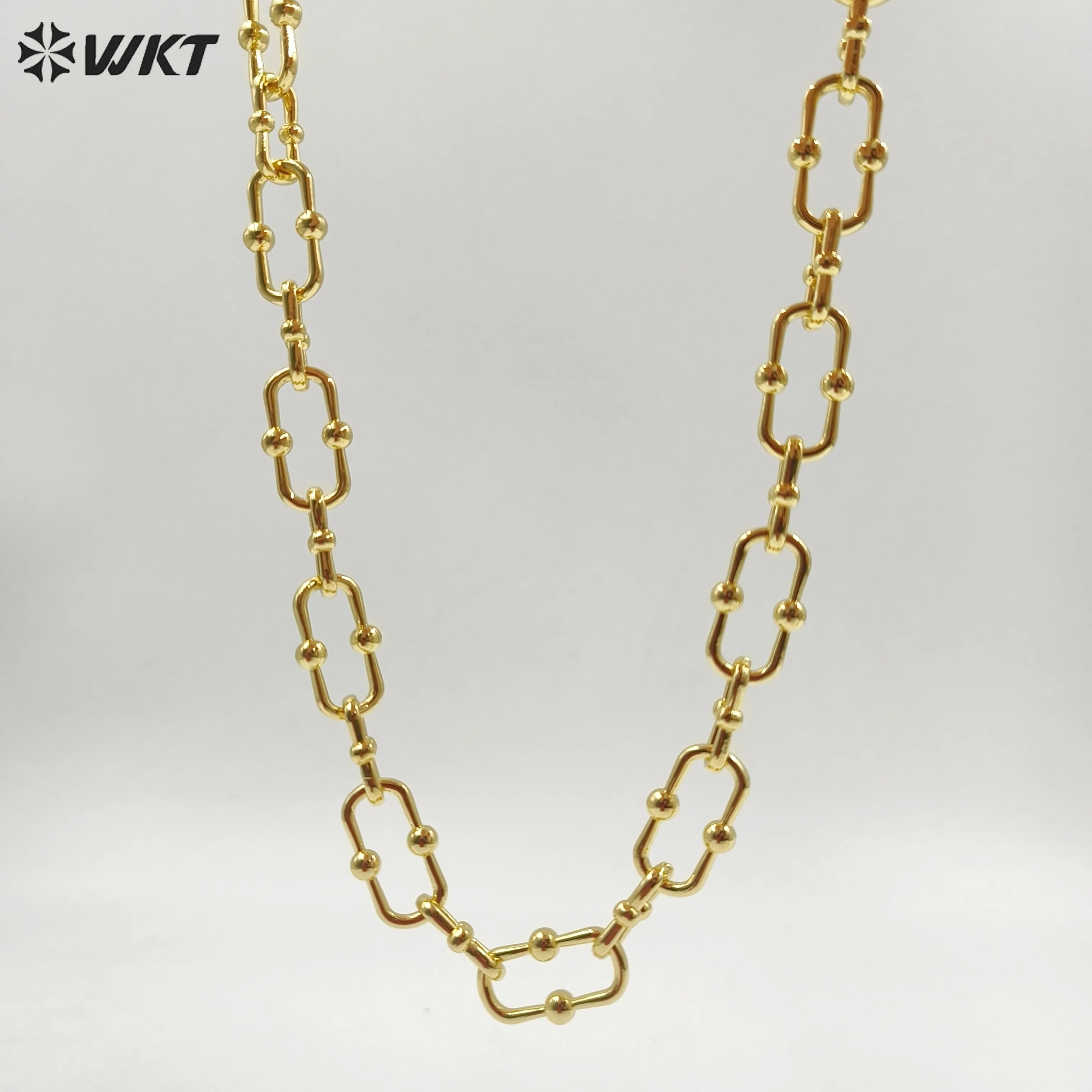 WT-BC235 WKT Wholesale Fashion And Classic Chain Design For Lady 18K Yellow  Gold Plated Anniversery Gifts