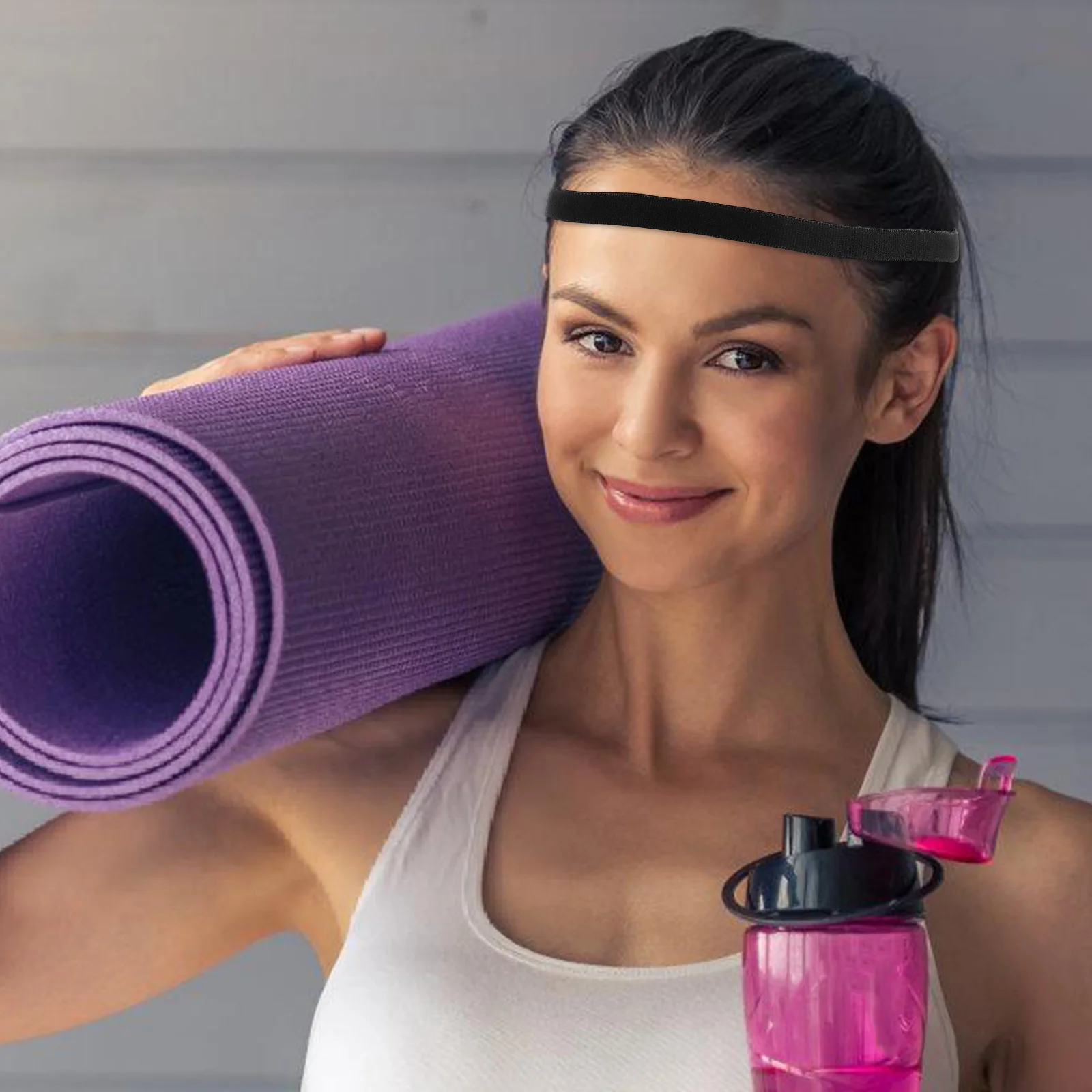 

4Pcs High Performance Sweat-Wicking Headbands for Women Non-Slip Elastic Headbands for Yoga Running Tennis Sport Headband