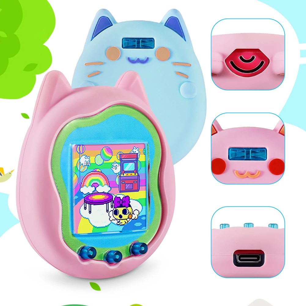 Silicone Case Cartoon Protective Cover for Virtual Interactive Pet Game Machine Protective Sleeve Shell for Tamagotchi Uni