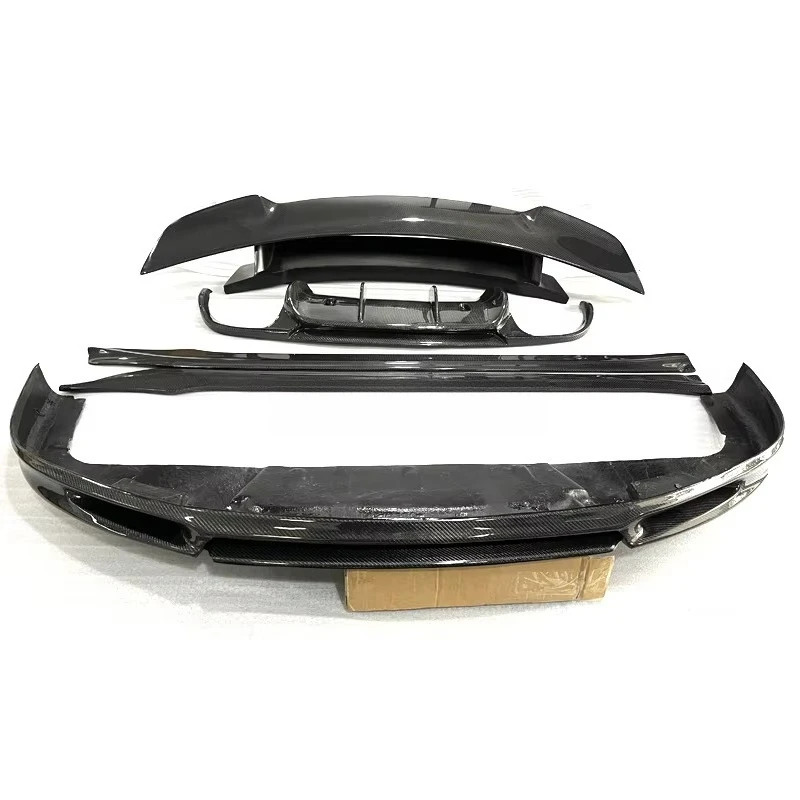 Car Modification Parts for 911 991.1 Carbon Fiber Front Bumper Lip Diffuser Side Skirts Rear Spoiler for991 Body Kit