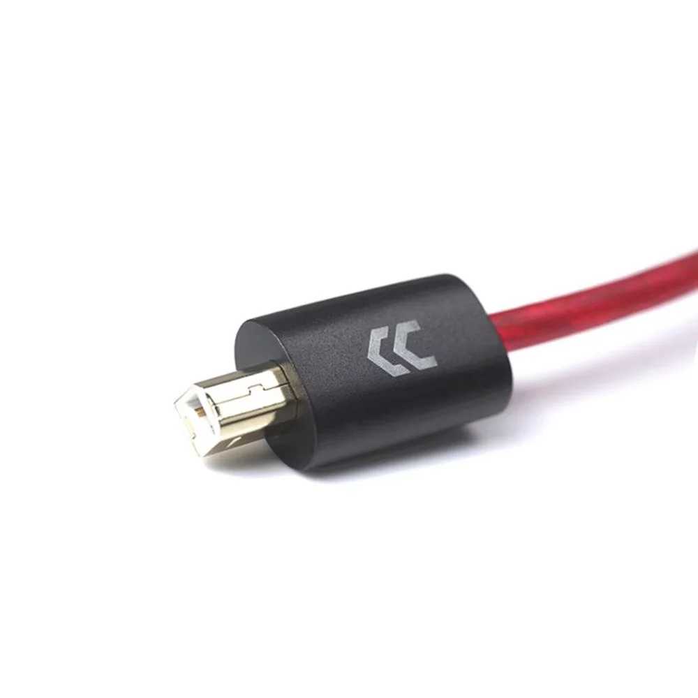 CopperColour CC Red USB Hiend cable audiophile USB Signal audio cable Data line AB port extension cable decoder