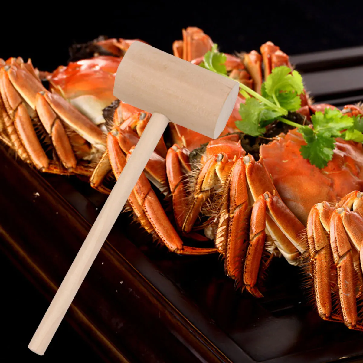 

4 Pcs Wood Hammer Meat Season Kitchen Steak for Beating Tenderizer Pounder Manual Professional Tools