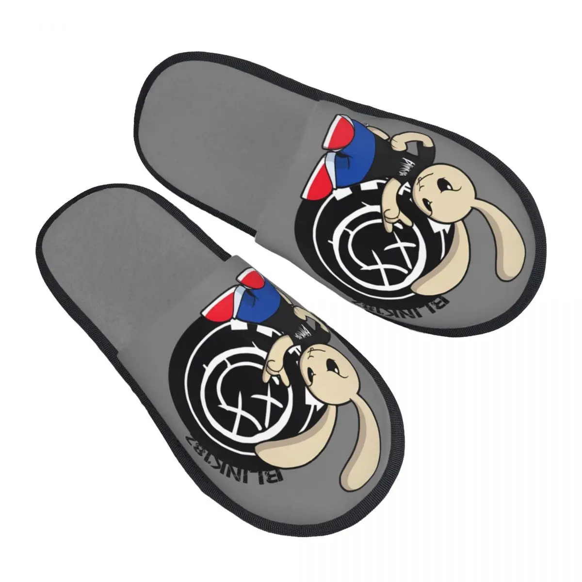 Blink 182 One More Time Men Women Furry Cosy Color printing special Home Neutral slippers pantoufle homme