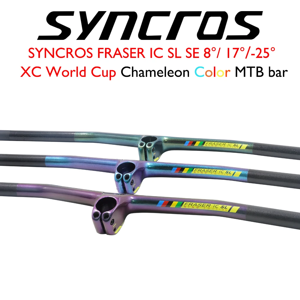 

Syncros Fraser iC SL Integrated Cockpit 8°/17°/25° with Bike Computer Mount One-piece Handlebar and Stem for XC/Trail/Endur