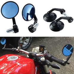 Rétroviseur de Moto Noir, 7/8 Pouces, Rond CNC, 73 Pièces, Miroir Latéral, Extrémité de Barre, pour Kawasaki