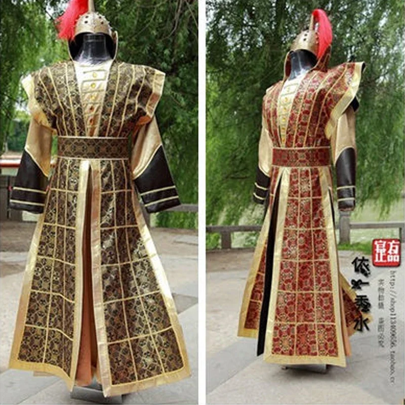 

Men Hanfu Hat of Tang Dynasty Cosplay Ancient Chinese Commanding Soldiers Performing Clothing Stage Costumes Wear New