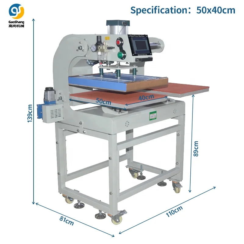 Automatic Double Press Station 38*38 40*60 Hydraulic Heat Press Slide Out Transfer Machine for Garment Sublimation New Condition
