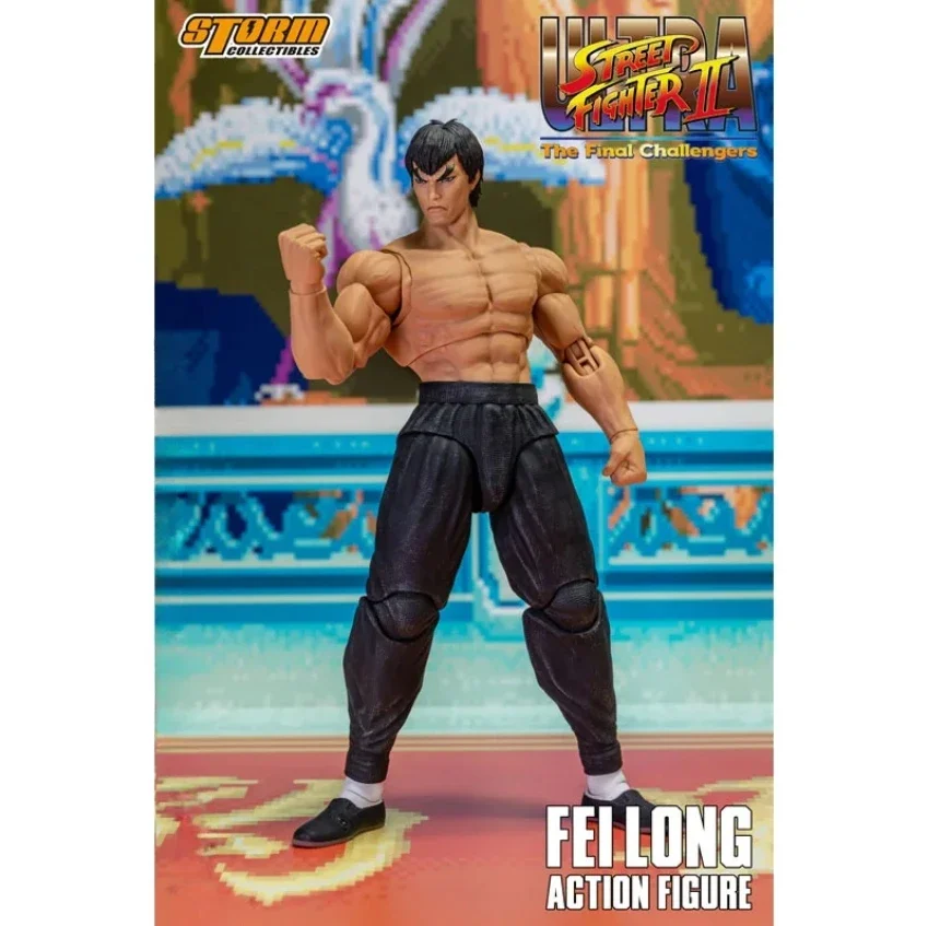 100% Original Storm Toys Ultra Street Fighter II The Final Challengers Fei Long Anime Action Collection Figures Toys In Stock