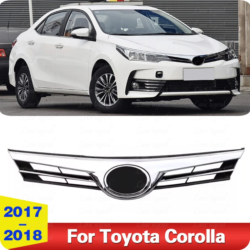 Factory supply Front Hood Grille Racing Grill Grills Tuning For Toyota Corolla 2017 2018 High Quality Ventilation Net