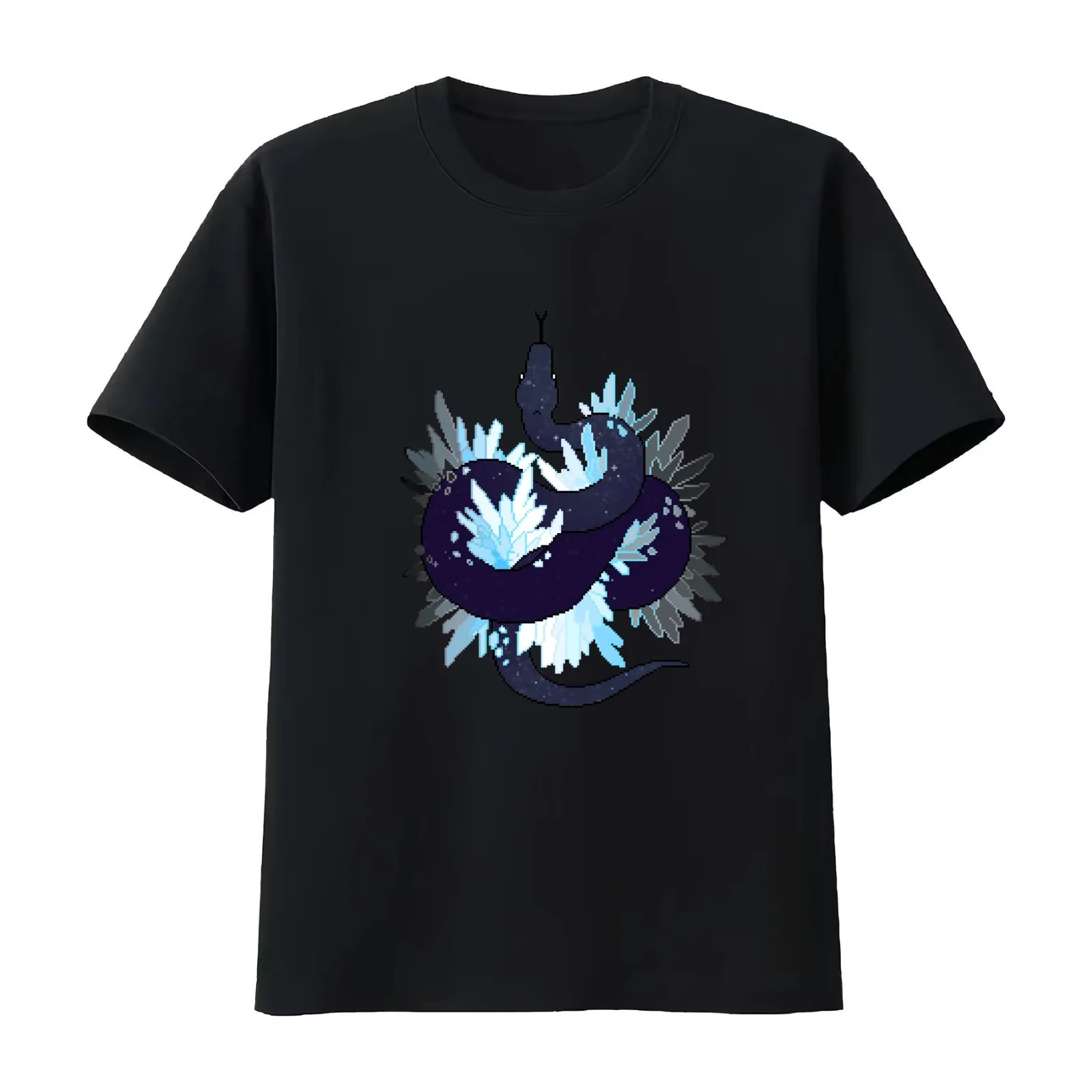 Demiboy Pride Galaxy Python (requested) T-Shirt Summer Casual Cotton Tee Oversized Streetwear Tops Vintage Graphic Print