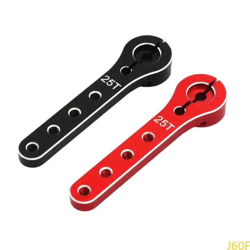 

J60F 2pcs Metal Servo Horns Easy Installation & Reliable Performances Metal Servo Arm Upgrades for Planes & 1/10 Scale Car