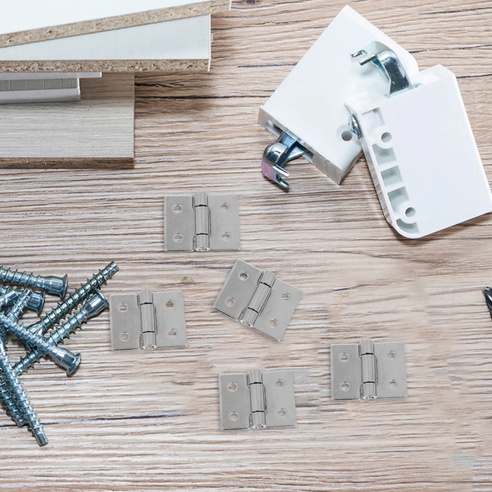 2Pcs Heavy Duty Metal Door Hinges for Bathroom Basement Laundry Room Smooth Quiet Operation Sturdy Replacement Hinges