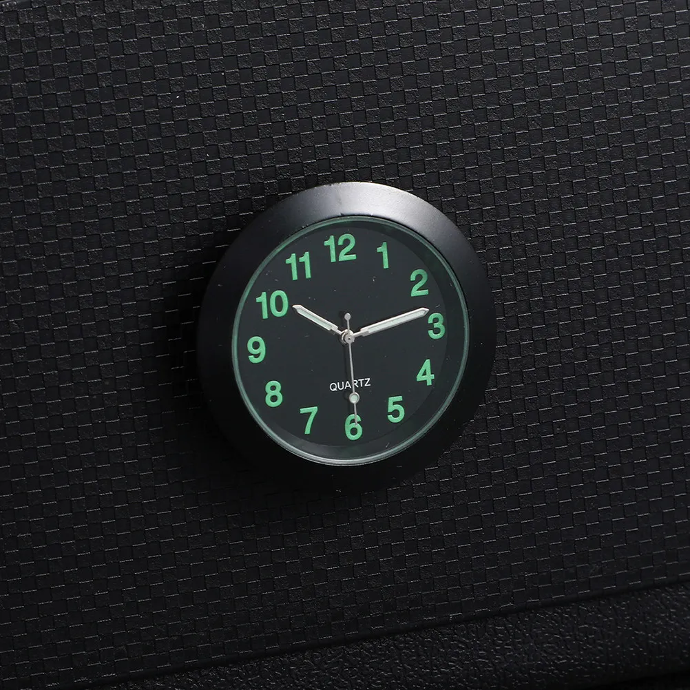 2 pcs Car Dashboard Electronic Clock Quartz Auto Vehicle Interior Halloween Christmas New Year Car Clock For Dashboard Luminous