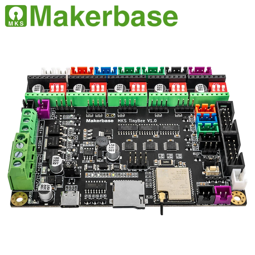 Makerbase MKS-Tinybee 3Dプリンター,besturingskaart,esp32 mcu,onderdelen,tft scherm,wifi機能,Web制御