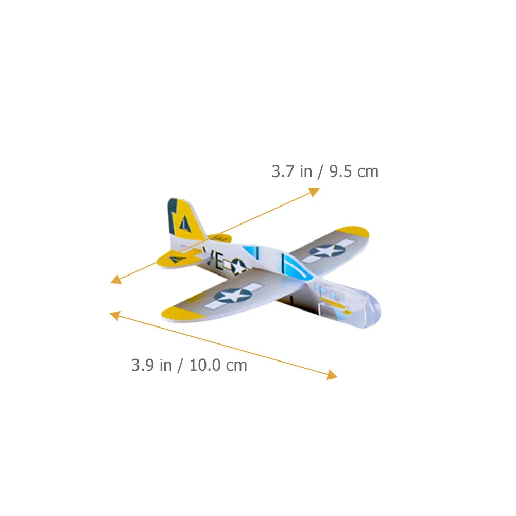 25Pcs Bright Color Airplane Small Throwing Glider Planes Outdoor Kids Aircraft Easy Assemble Airplanes for Kids