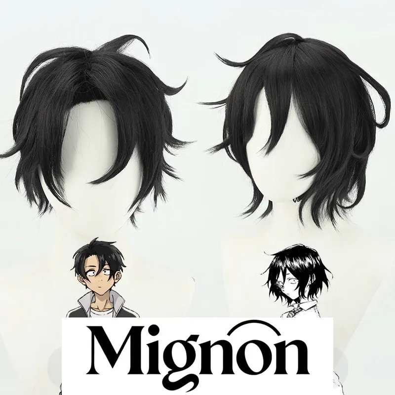 

Call of the Night Yofukashi No Uta Kosame & Akira Cosplay Wig, Black Daily Unisex Style
