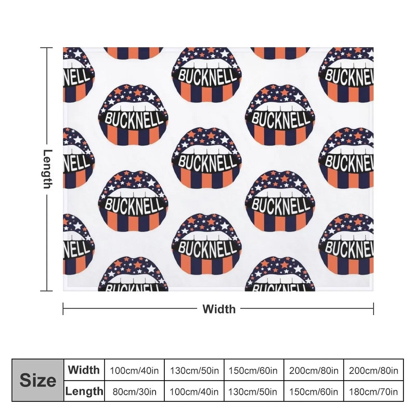 Bucknell Stars and Strips Throw Blanket Cute Flannels Blankets