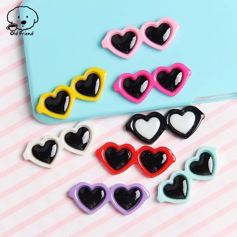 Pet Lovely Heart Sunglasses Hairpins Pet Dog Bows Hair Clips for Puppy Dogs Cat Yorkie Teddy Hair Decor Pet Supplies