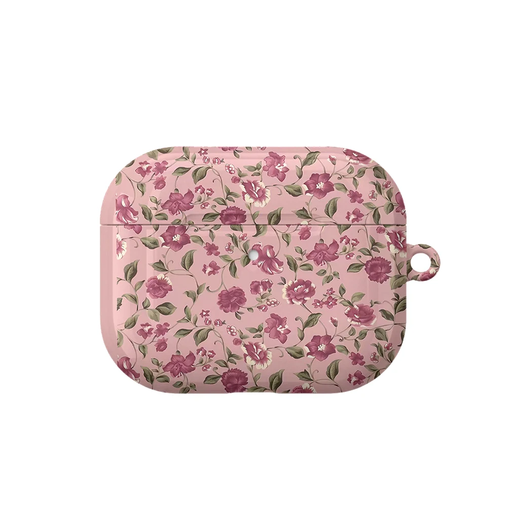 Cute Ditsy Floral Case Suitable for AirPods4 Pro3 Pro Hard Glossy Protective Case,Holiday Gifts for Friends Family